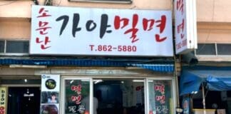 거제시장 입구 20년 한방육수 맛요리비법 부산 밀면 맛집